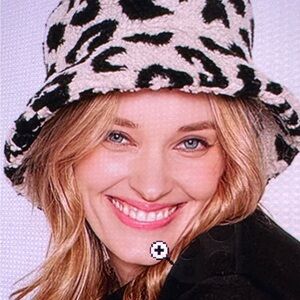 Leopard Print Bucket Hat Winter Accessories